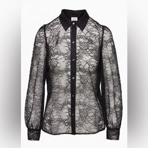 WILFRED Fleur Blouse
Lace sheer button-up blouse